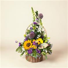 Cottage garden in a basket